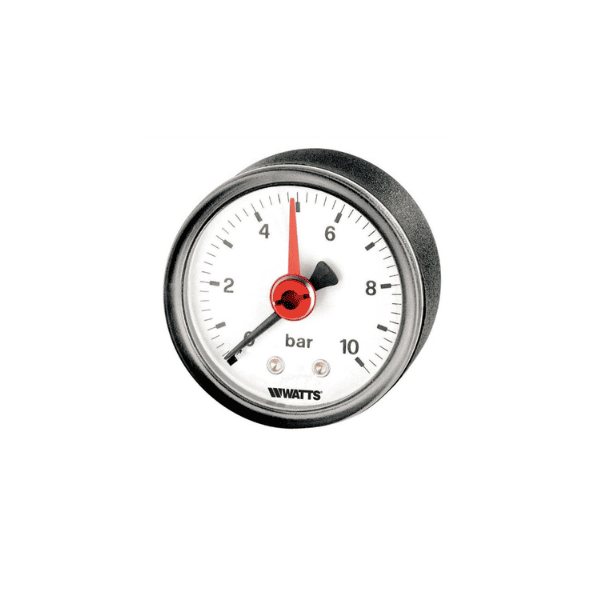 Manómetro conexión trasera Watts DN 63 0-10 bar calefacción
